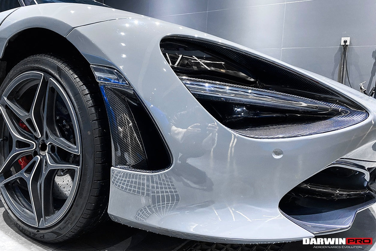 2017-2020 McLaren 720s Dry Carbon Fiber Headlight Inserts Tim Replacement