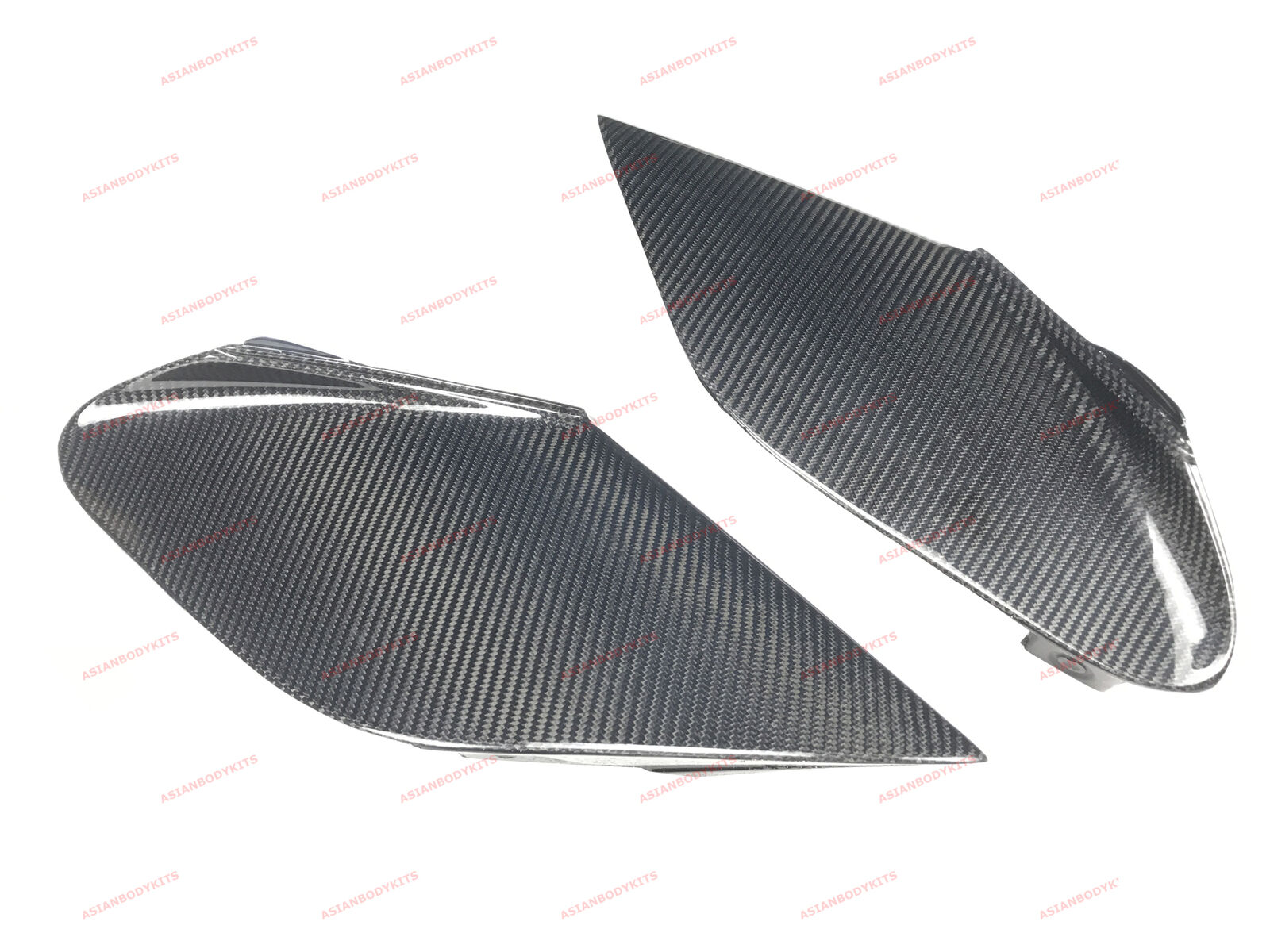  DRY CARBON FIBER AIR INTAKE COVERS for Ferrari 488 GTB and Spider 