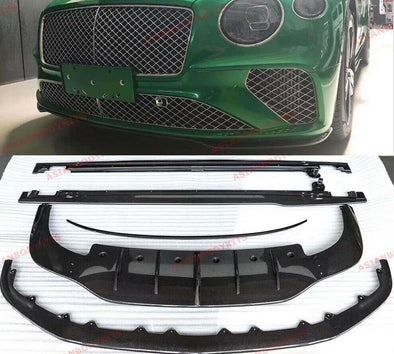 DRY CARBON FIBER BODY KIT for BENTLEY CONTINENTAL GT 2018+ FRONT LIP DIFFUSER