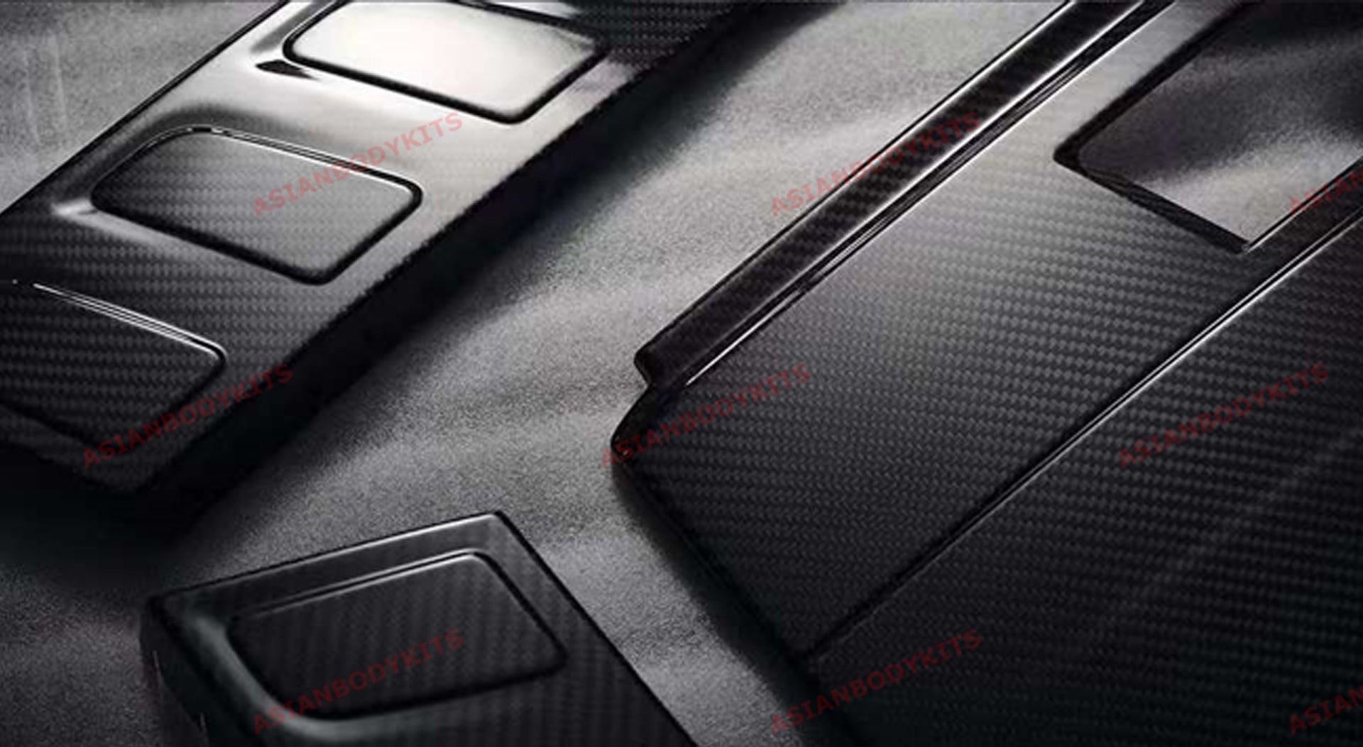 DRY CARBON FIBER ENGINE COVERS KIT for MERCEDES-BENZ W463A W464 G500 G550 2018+