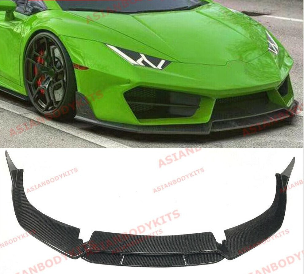 DRY CARBON FIBER FRONT LIP for LAMBORGHINI HURACAN LP 580 2017 - 2020