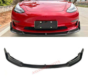 DRY CARBON FIBER FRONT LIP VRS for TESLA Model 3 2016+