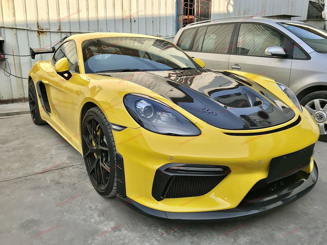 DRY CARBON FIBER HOOD BONNET for PORSCHE 718 [982] CAYMAN BOXSTER 2016+