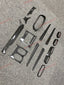 DRY CARBON INTERIOR TRIM KIT COVERS for LAMBORGHINI URUS 2018+  Set includes:  Dashboard Trim Cover Center Console Trim Cover 2x Front Door Trim Covers 2x Rear Door Trim Covers