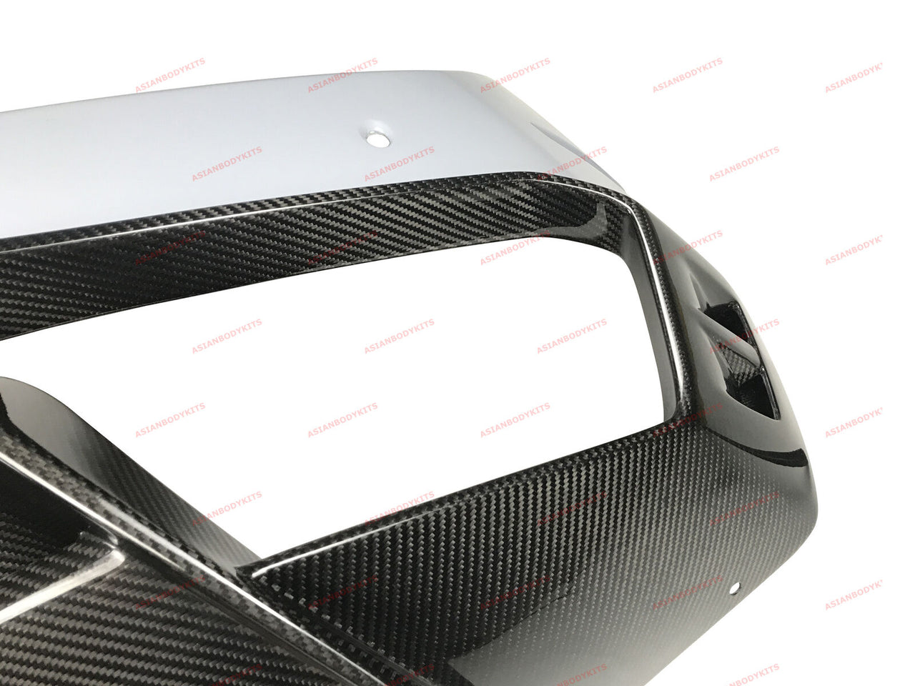 DRY CARBON FIBER REAR BUMPER for LAMBORGHINI HURACAN LP 580 2017 - 2020