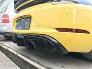 DRY CARBON FIBER REAR DIFFUSER for PORSCHE 718 [982] CAYMAN | BOXSTER 2016+