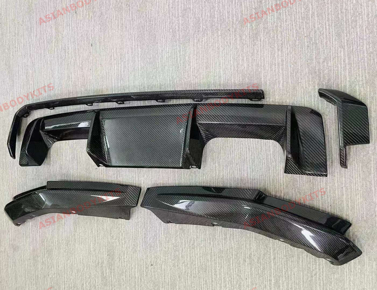 DRY CARBON FIBER REAR DIFFUSER for BMW M4 G82 2021+