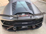 DRY CARBON FIBER REAR SPOILER WING for LAMBORGHINI HURACAN EVO COUPE SPYDER 19+