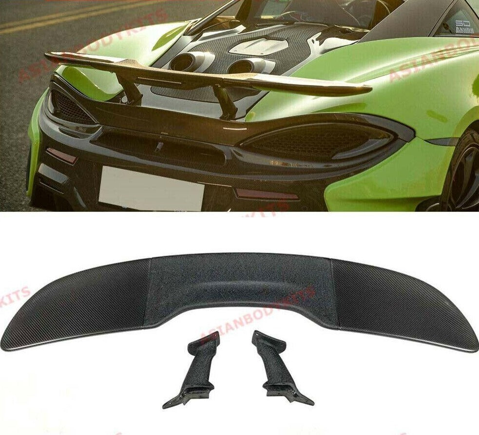 DRY CARBON FIBER REAR WING SPOILER for MCLAREN