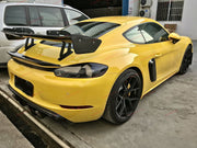 DRY CARBON FIBER REAR WING SPOILER for PORSCHE 718 [982] CAYMAN | BOXSTER 2016+