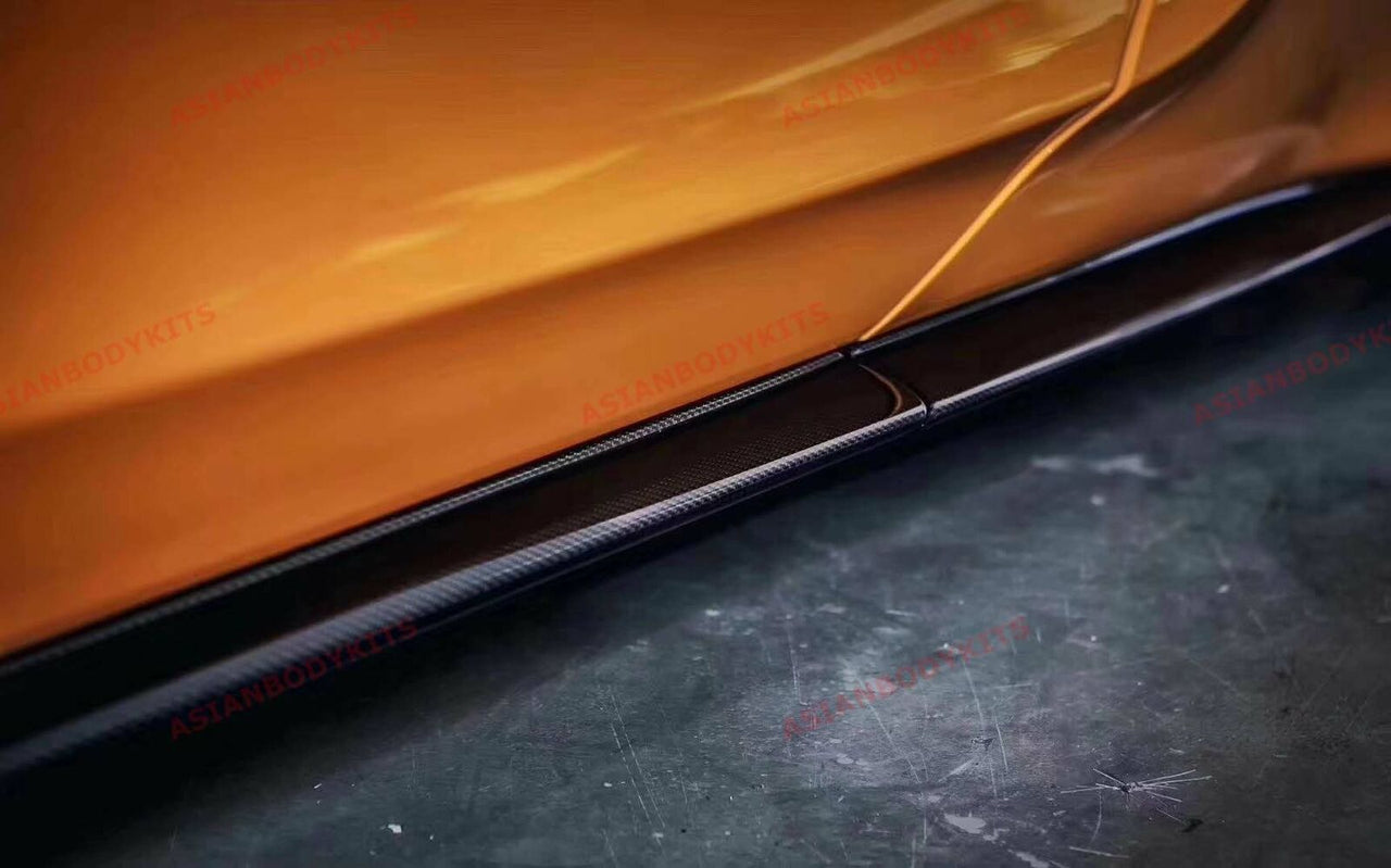 DRY CARBON REPLACEMENT SIDE SKIRTS for MCLAREN 540C 570S 570GT