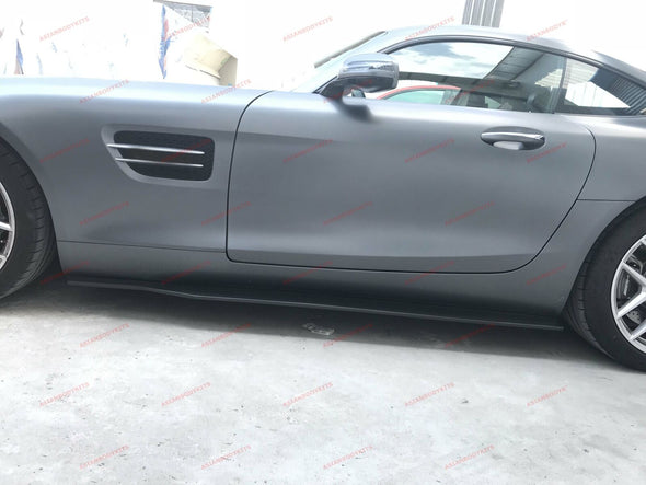 DRY CARBON FIBER SIDE SKIRTS for MERCEDES BENZ AMG GT S C190 R190 2015 - 2018