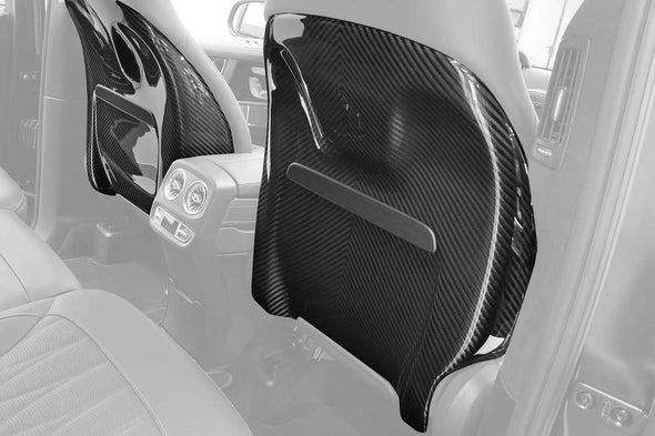 DRY CARBON FRONT SEAT BACK COVERS for MERCEDES BENZ W463A W464 G63 AMG 2018+