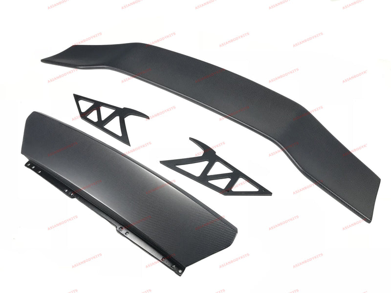 DRY CARBON FIBER REAR WING SPOILER WITH DECK LID for LAMBORGHINI HURACAN LP610 2016 - 2020