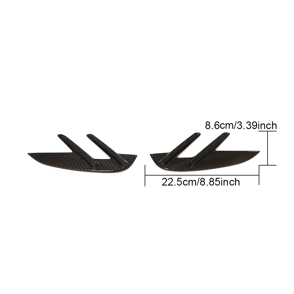DRY CARBON FIBER FRONT FENDER AIR VENTS for BMW M3 G80 2021+