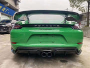 DRY CARBON REAR SPOILER for PORSCHE CAYMAN BOXSTER 982 718 2016+