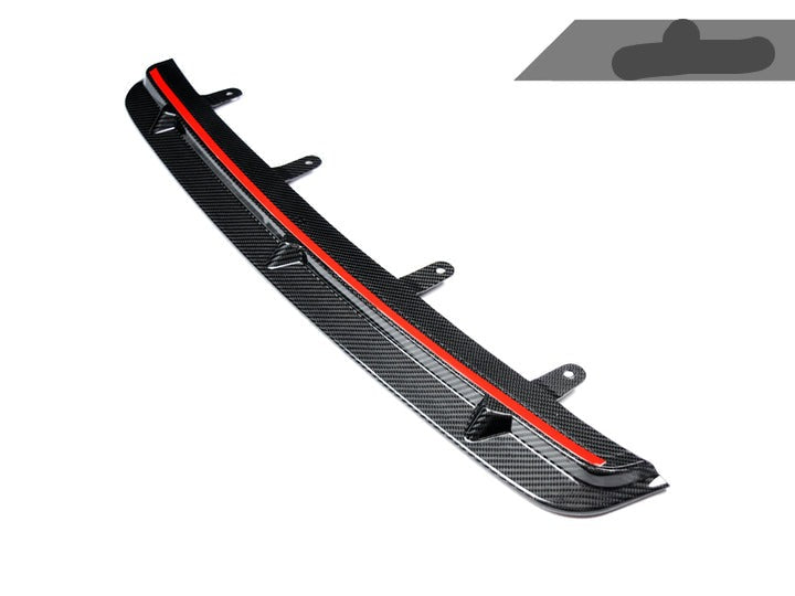 Dry Carbon Center Front Lip For BMW M5 F90 2017-2020  Set Include:  Center Front Lip Material: Dry Carbon  NOTE: Professional installation is required.