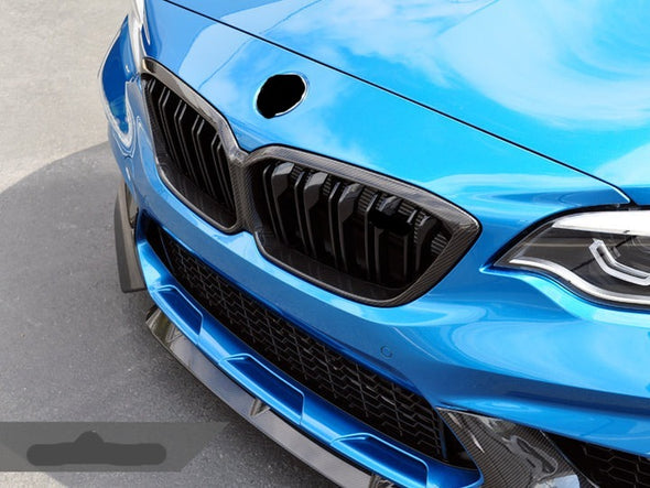 Dry Carbon Front Grille For BMW M2 F87  Set Include:  Front Grille Material: Dry Carbon  NOTE: Professional installation is required.