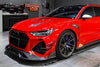 DARWIN PRO GENUINE CARBON BODY KIT FOR AUDI RS6 C8  Set include:   Front Bumper Rear Diffuser Hood Front Lip Side Skirts Front Fender Front Canards Roof Spoiler Middle Spoiler MATERIAL: Dry Carbon Fiber