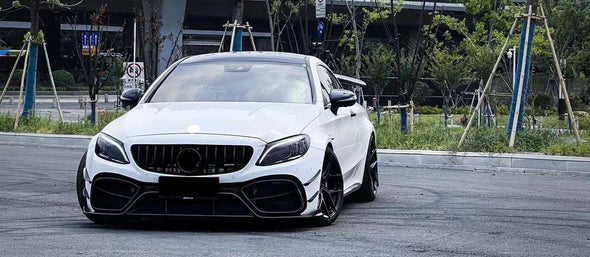 DarwinPro Carbon Body Kit For Mercedes Benz C63 AMG Coupe W205 2015-2018  Set include:   Front Bumper Canards Side Skirts Rear Bumper  Trunk Spoiler Front Grille Logo Cover  MATERIAL: Carbon