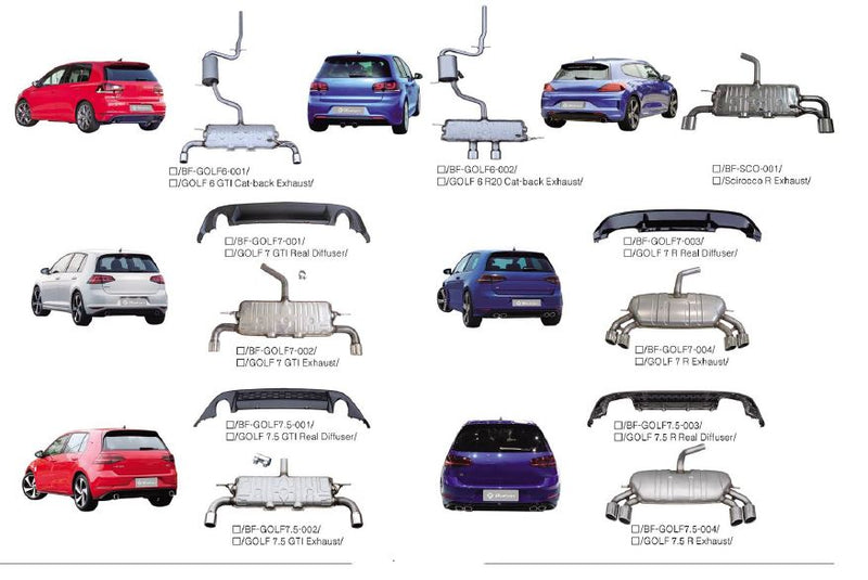 Exhaust System for VOLKSWAGEN