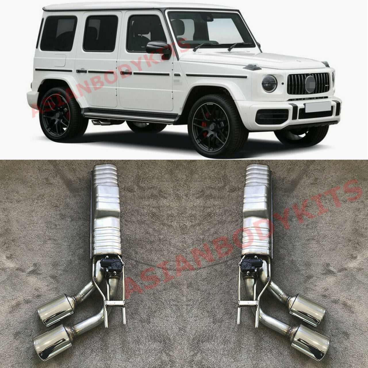 EXHAUST MUFFLER for Mercedes Benz AMG G63 G500 G550 G-class W463A W464 2018+