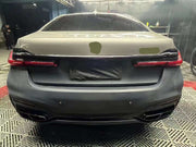 CONVERSION BODY KIT FOR BMW 7 SERIES G12 2016 - 2019 UPGRADE to BMW 7 SERIES G12 FACELIFT 2020 - 2022

Set includes:

Front Bumper Assembly

Hood / Bonnet
Front Fenders
Front Grille
Headlights
Side Skirts
Rear Bumper Assembly
Tail Lights
Rear Diffuser with Exhaust tips

Material: Fiberglass

Note: Professional installation is required. Headlights fit only if you have led headlights, not laser