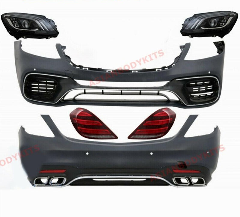 CONVERSION MERCEDES BENZ S CLASS W222 FACELIFT AMG BODY KIT for MERCEDES BENZ S CLASS W222 S63 S550 2013 - 2017