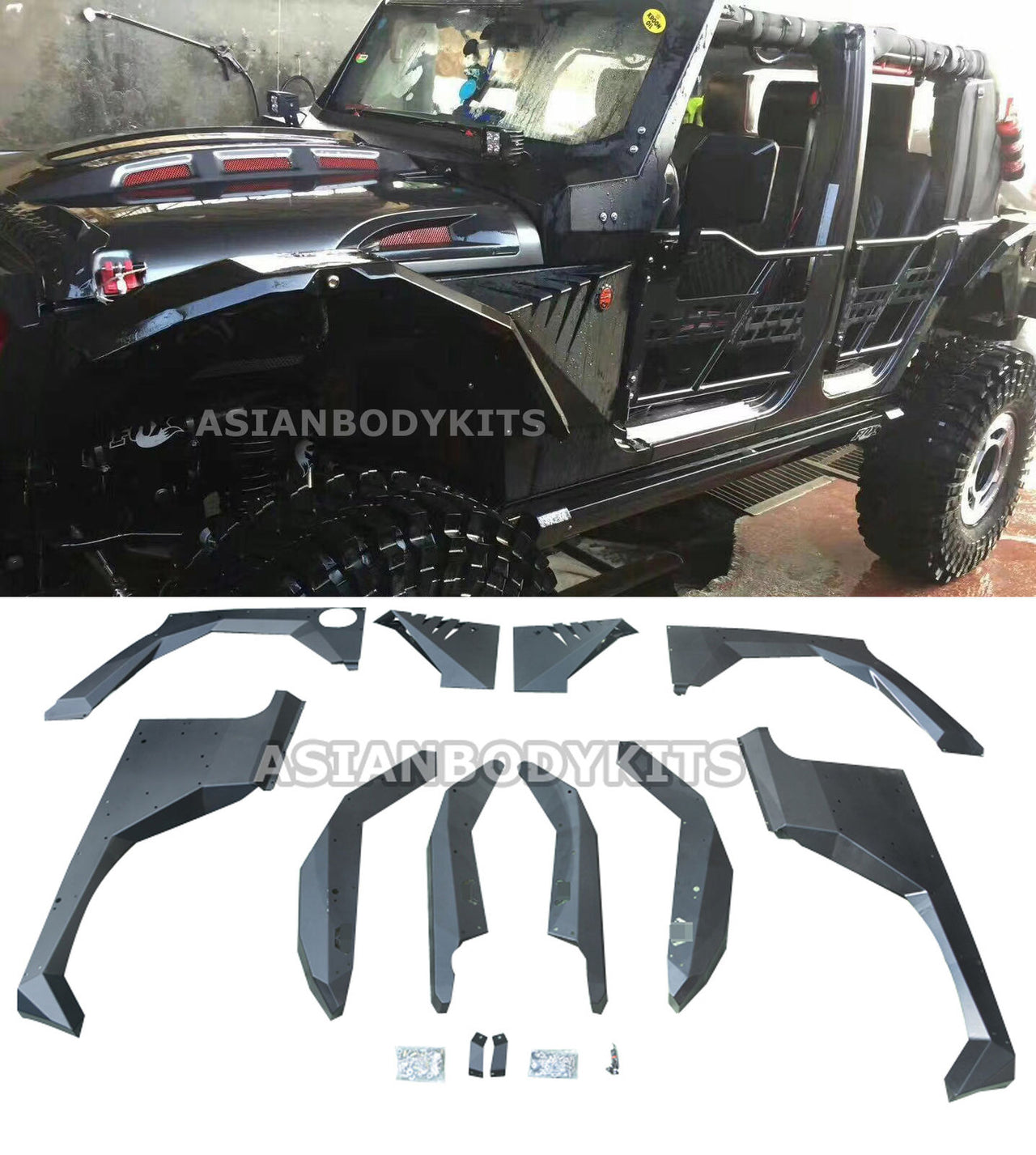 FENDER FLARES for Jeep Wrangler 