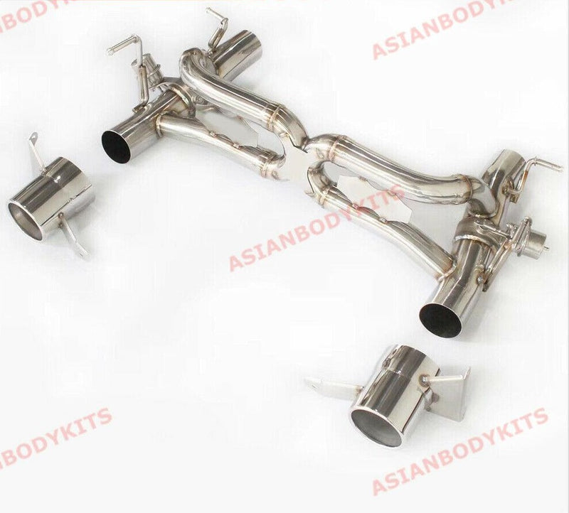 VALVED CATBACK EXHAUST SYSTEM X PIPE for FERRARI 488 GTB SPIDER 2015 - 2020