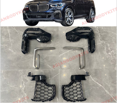 Aftermarket fog lamp mesh covers for BMW X5 G05 2018+ with M-Package