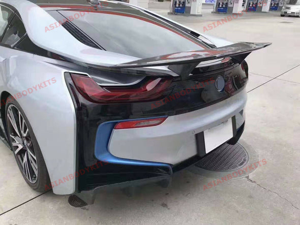 FORGED CARBON FIBER BODY KIT for BMW i8 2014+ FRONT LIP SIDE SKIRTS REAR SPOILER