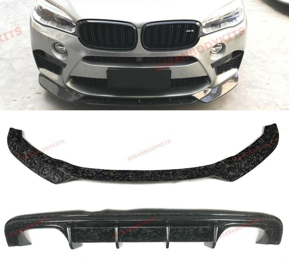 BMW X5M F85 X6M F86 FORGED DRY CARBON FIBER FRONT LIP REAR 