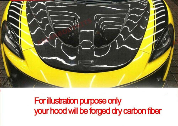 FORGED DRY CARBON FIBER HOOD for MCLAREN 540C 570GT 570S P1 STYLE 2015 - 2020