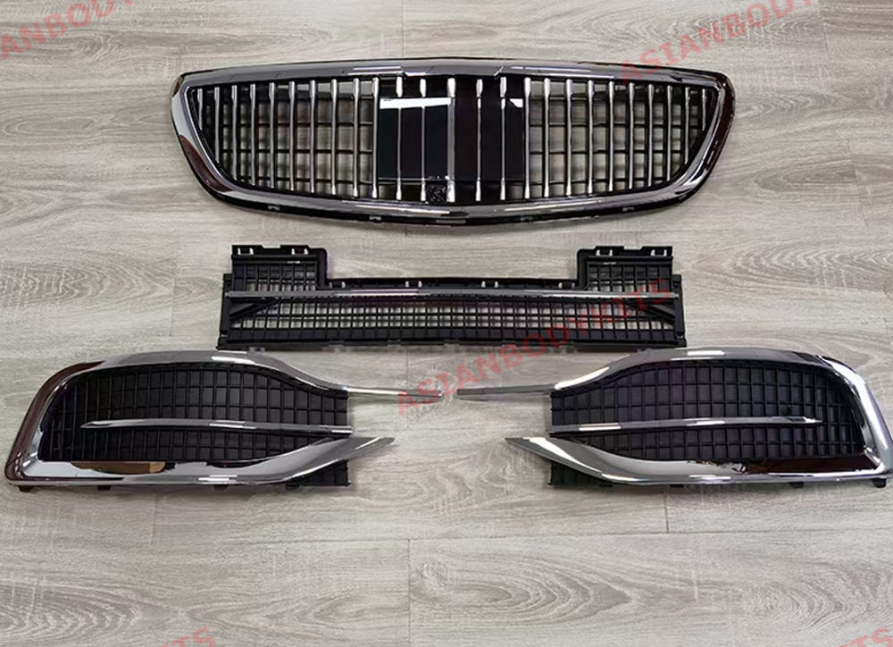 FRONT GRILLE and FRONT BUMPER MESH for MERCEDES BENZ V CLASS W447 2020+ MAYBACH