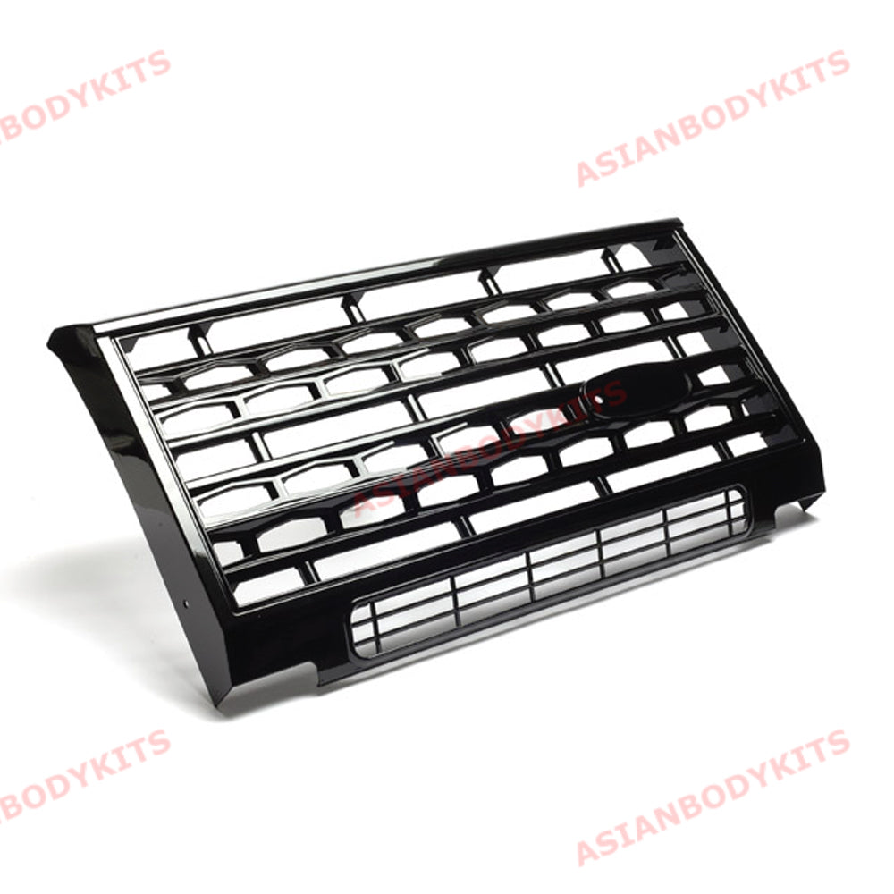 FRONT GRILLE for LAND ROVER DEFENDER 90 / 110 L316 2001 - 2017 (Gloss black)