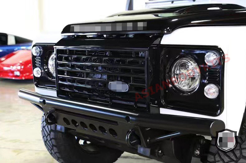 FRONT GRILLE for LAND ROVER DEFENDER 90 / 110 L316 2001 - 2017 (Gloss black)