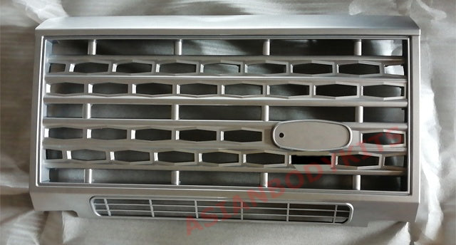 FRONT GRILLE for LAND ROVER DEFENDER 90 / 110 L316 2001 - 2017 (Silver)