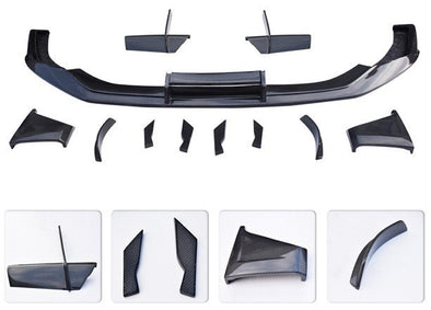 DRY CARBON FRONT LIP for AUDI A7 C8 4K8 2018 - 2023  Set includes:  Front Lip