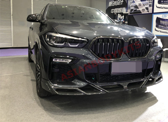 FRONT LIP for BMW X6 G06 2019+ SPLITTERS SPOILER (Plastic)