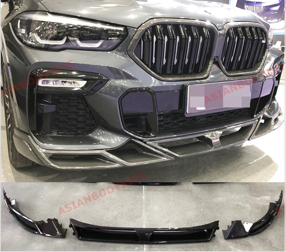 FRONT LIP for BMW X6 G06 2019+ SPLITTERS SPOILER (Plastic)