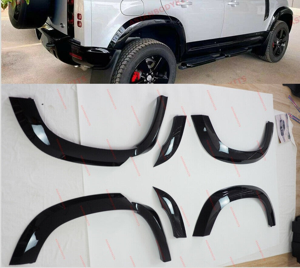 Copy of FRONT REAR WIDE FENDER FLARES for LAND ROVER DEFENDER 110 L663 2020+ (GLOSS BLACK)