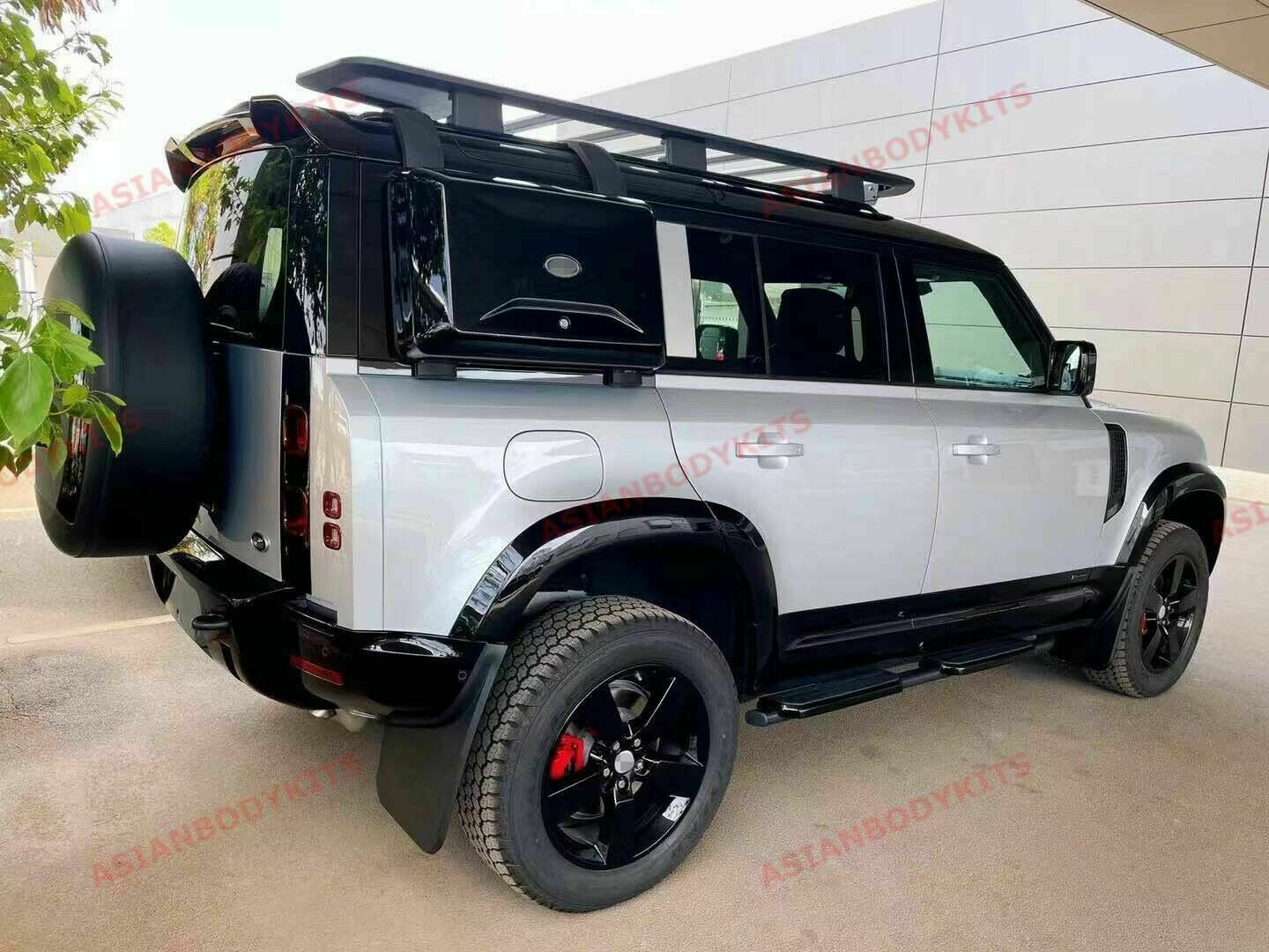  FRONT REAR WIDE FENDER FLARES for LAND ROVER DEFENDER 110 L663 2020+ (GLOSS BLACK)