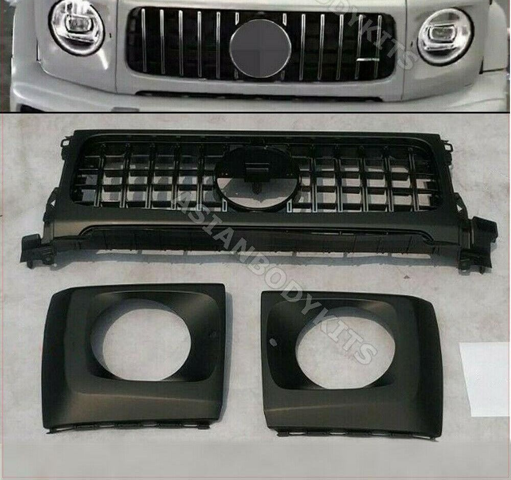 FRONT GRILLE AND HEADLIGHT COVERS G63 for Mercedes Benz W463A W464 G550 G63