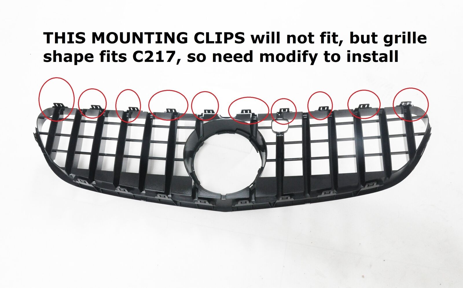 FRONT GRILLE GT for Mercedes Benz AMG S63 S class COUPE C217 2015-17 Panamerican - Forza Performance Group