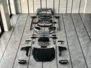 CONVERSION BODY KIT FOR BMW 7 SERIES G12 2016 - 2019 UPGRADE to BMW 7 SERIES G12 FACELIFT 2020 - 2022

Set includes:

Front Bumper Assembly

Hood / Bonnet
Front Fenders
Front Grille
Headlights
Side Skirts
Rear Bumper Assembly
Tail Lights
Rear Diffuser with Exhaust tips

Material: Fiberglass

Note: Professional installation is required. Headlights fit only if you have led headlights, not laser