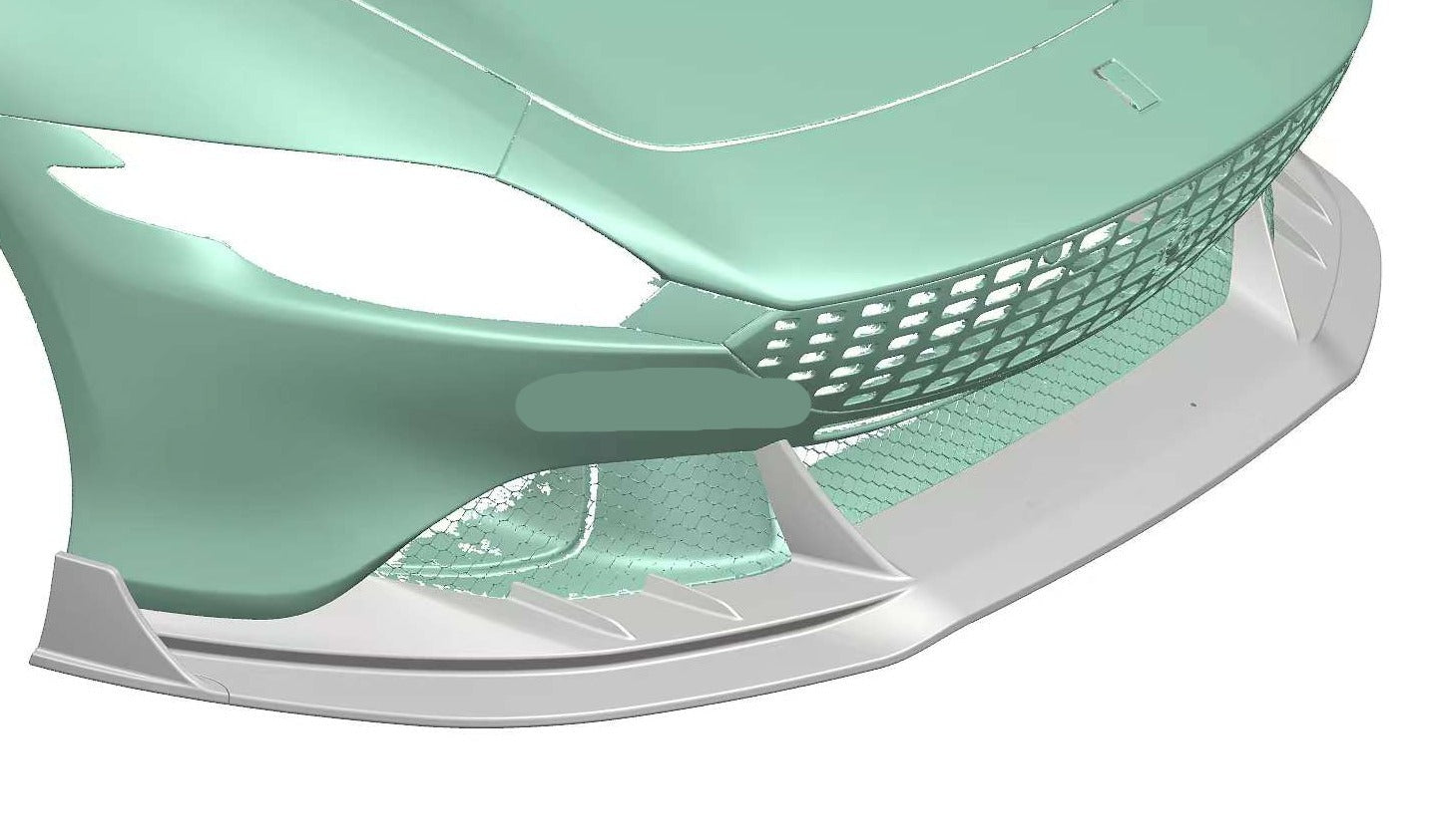 FORZA CARBON AERO KIT for FERRARI ROMA  Set includes:  Front Lip Side skirts Rear Diffuser Rear Spoiler