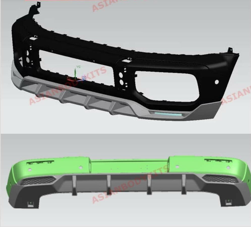 Front Lip Rear Diffuser for Mercedes Benz G Class W463A W464 G63 AMG 2