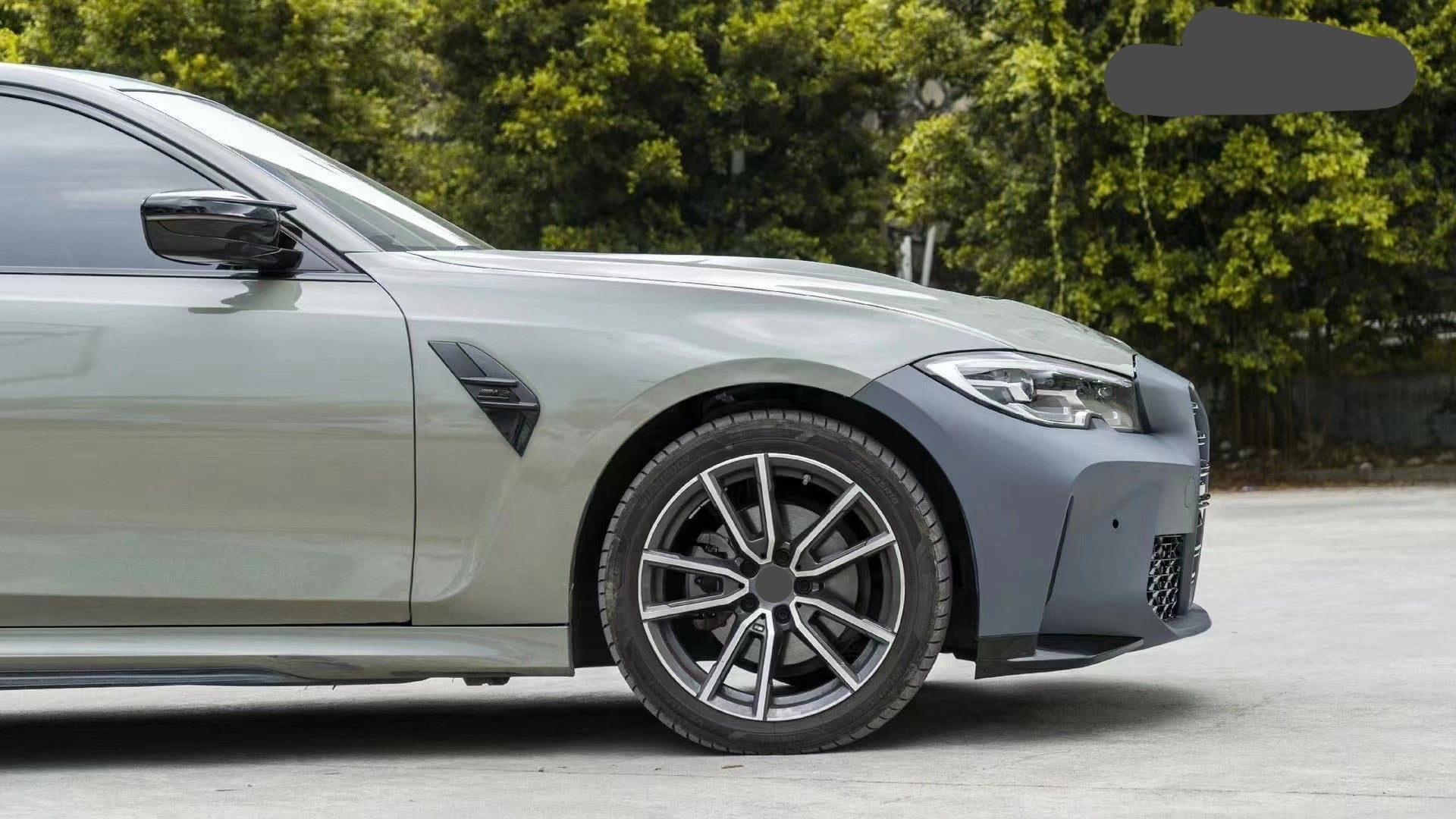 BMW M3ボディ GTS V2 Style Carbon Fiber Front Lip for 2008+ BMW M3 [E9X