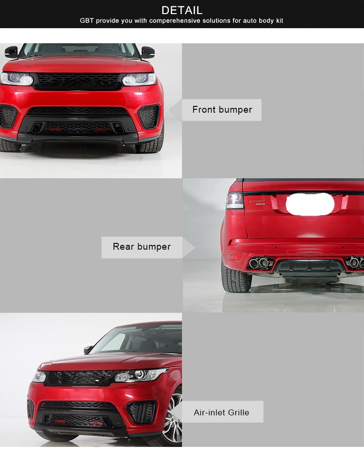 BODY KIT FOR LAND ROVER RANGE ROVER SPORT SVR MODEL 2014-2017